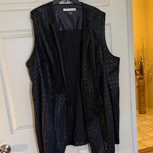 Nine West Black Lace Vest